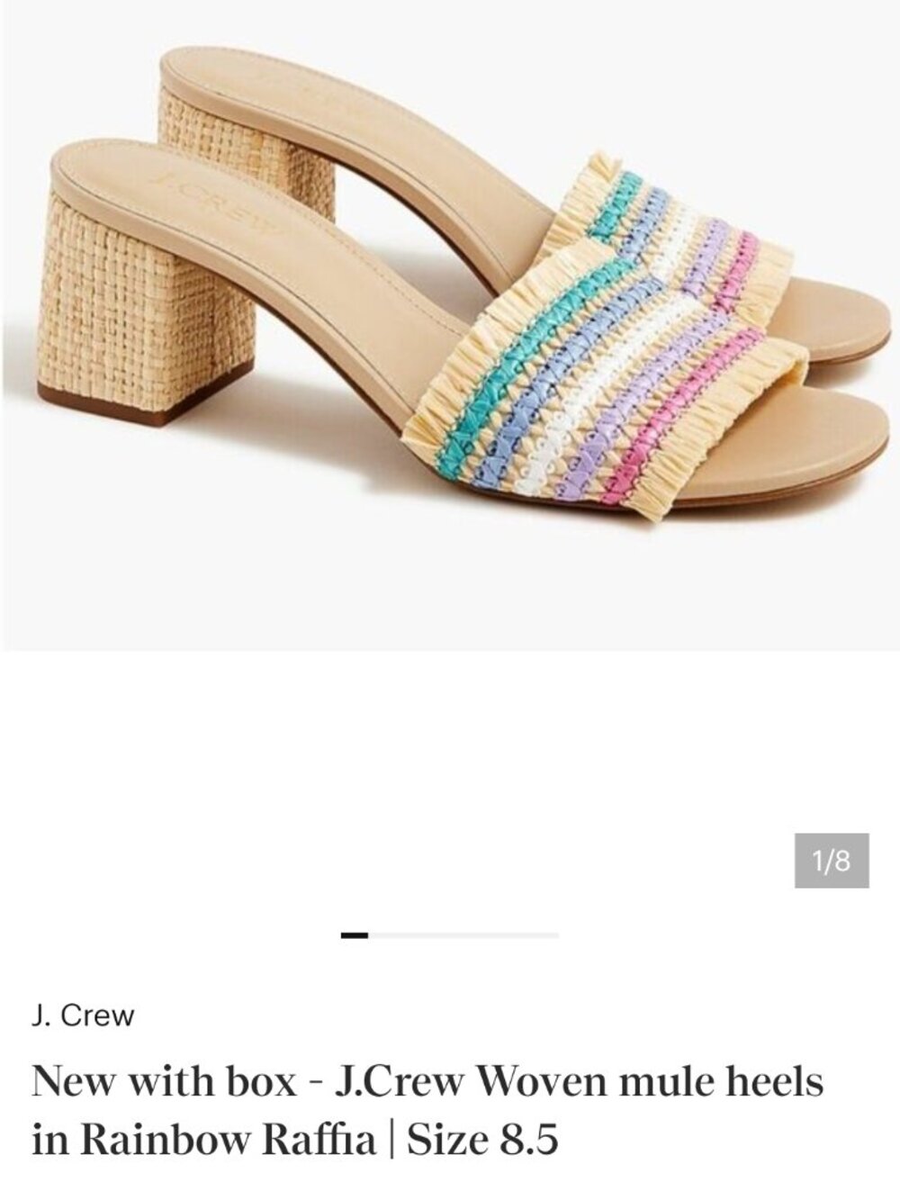 J Crew sandals size 7.5